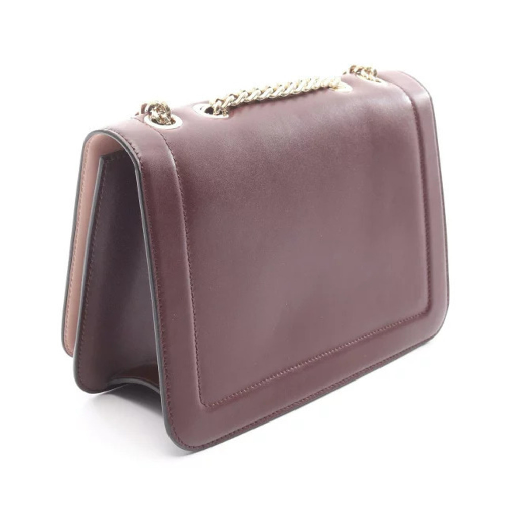 Salvatore Ferragamo Vara Bordeaux Purple Rion Leather Bag Shoulder Purple